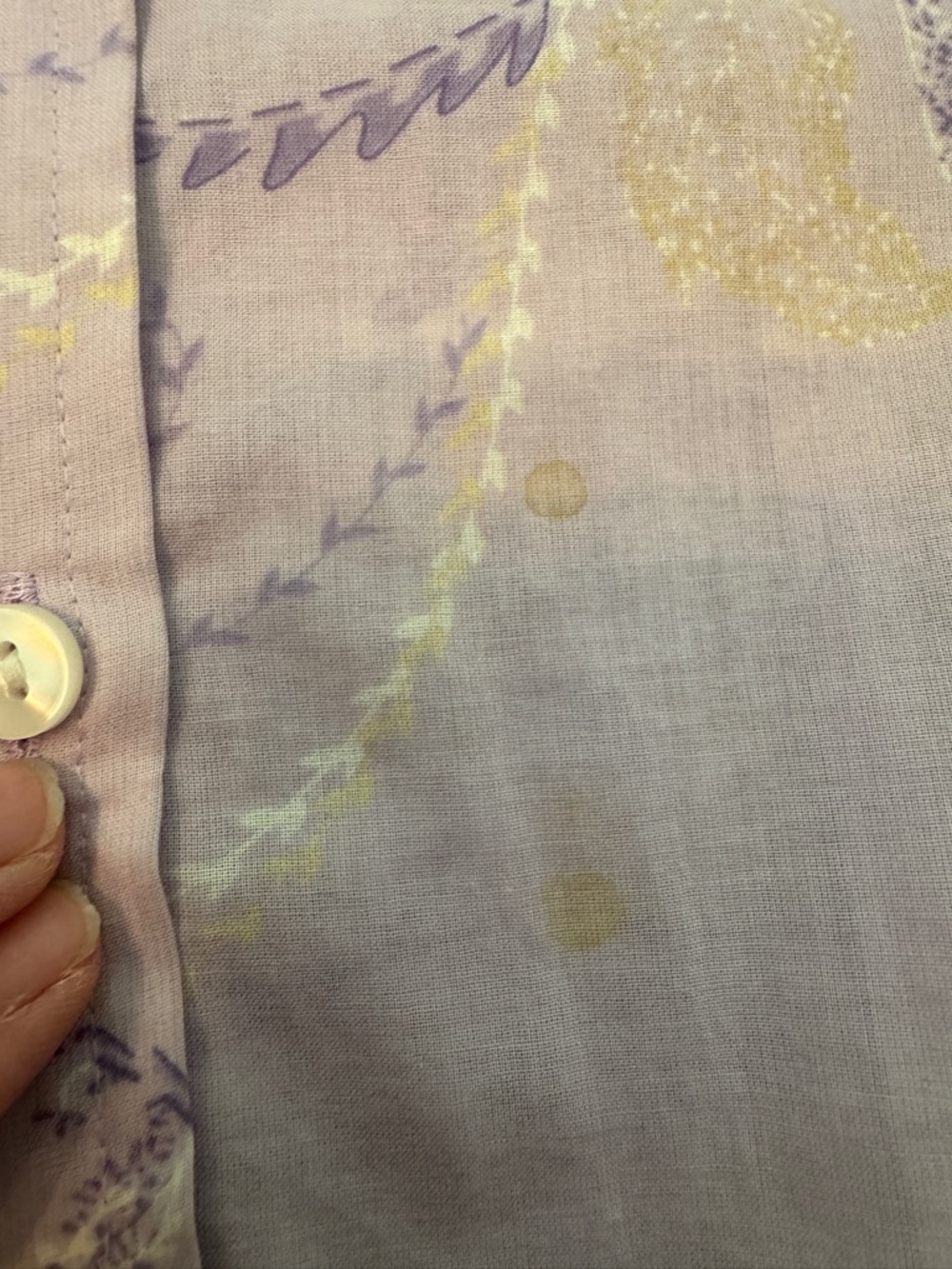 Coldwater Creek Purple Button Down Blouse Size Medium - Picture 6 of 6